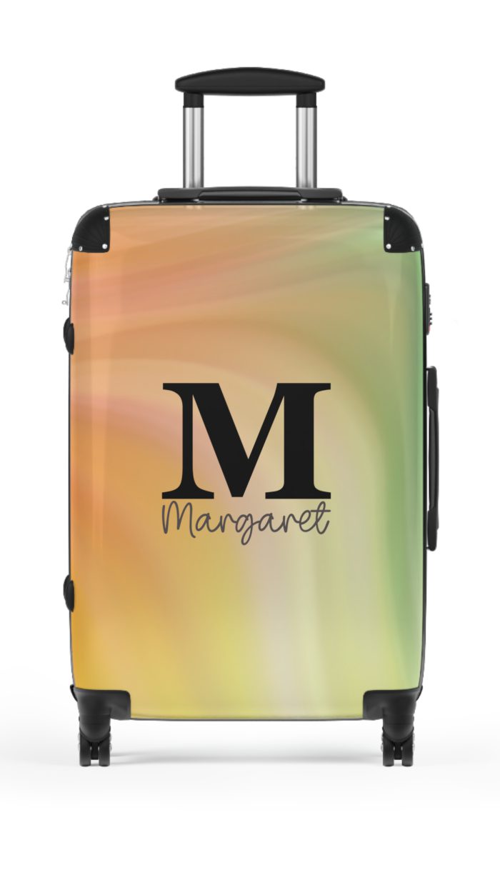 Custom Marble Suitcase - A personalized suitcase adorned with an elegant marble-themed design, perfect for travelers who want to add a touch of luxury to their luggage.