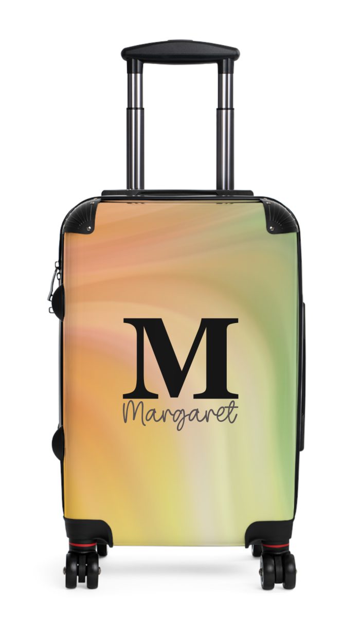 Custom Marble Suitcase - A personalized suitcase adorned with an elegant marble-themed design, perfect for travelers who want to add a touch of luxury to their luggage.