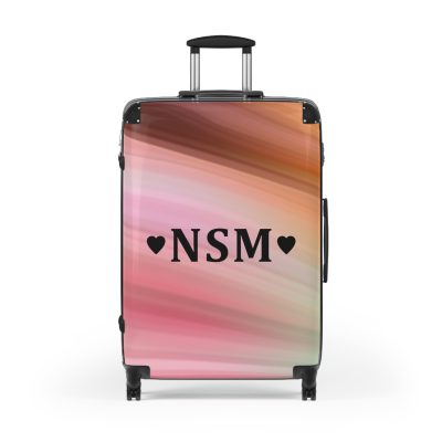 Custom Marble Suitcase - A personalized suitcase adorned with an elegant marble-themed design, perfect for travelers who want to add a touch of luxury to their luggage.