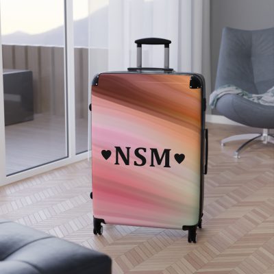 Custom Marble Suitcase - A personalized suitcase adorned with an elegant marble-themed design, perfect for travelers who want to add a touch of luxury to their luggage.