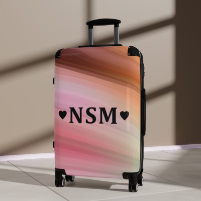 Custom Marble Suitcase - A personalized suitcase adorned with an elegant marble-themed design, perfect for travelers who want to add a touch of luxury to their luggage.