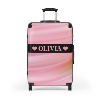 Custom Marble Suitcase - A personalized suitcase adorned with an elegant marble-themed design, perfect for travelers who want to add a touch of luxury to their luggage.