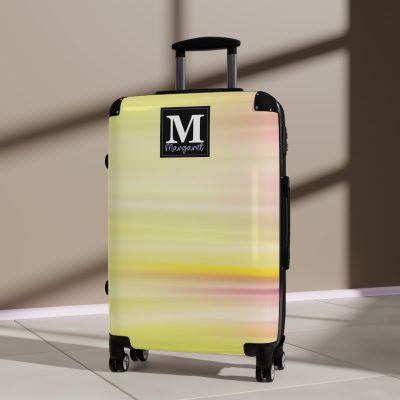 Custom Marble Suitcase - A personalized suitcase adorned with an elegant marble-themed design, perfect for travelers who want to add a touch of luxury to their luggage.