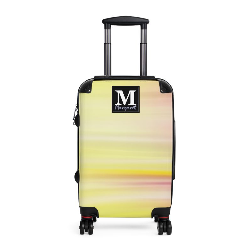 Custom Marble Suitcase - A personalized suitcase adorned with an elegant marble-themed design, perfect for travelers who want to add a touch of luxury to their luggage.