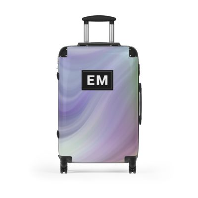 Custom Marble Suitcase - A personalized suitcase adorned with an elegant marble-themed design, perfect for travelers who want to add a touch of luxury to their luggage.