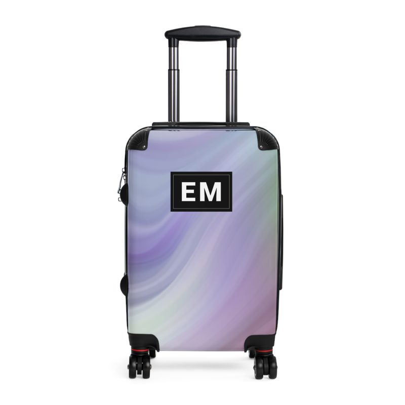 Custom Marble Suitcase - A personalized suitcase adorned with an elegant marble-themed design, perfect for travelers who want to add a touch of luxury to their luggage.