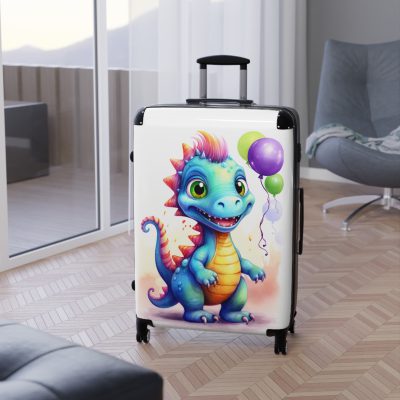 Adorable cute dinosaur suitcase, a lovable and enduring travel companion for little explorers. Crafted with charming dinosaur designs, it makes every journey dino-mite.