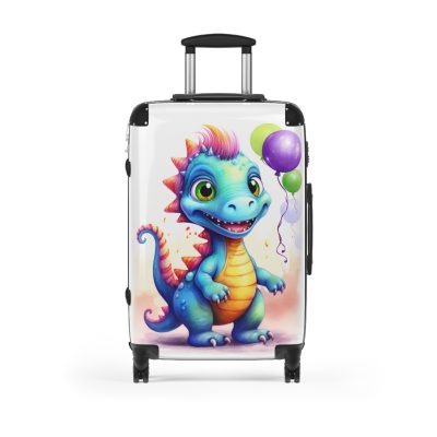 Adorable cute dinosaur suitcase, a lovable and enduring travel companion for little explorers. Crafted with charming dinosaur designs, it makes every journey dino-mite.