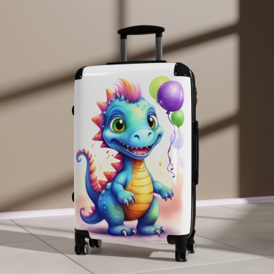 Adorable cute dinosaur suitcase, a lovable and enduring travel companion for little explorers. Crafted with charming dinosaur designs, it makes every journey dino-mite.