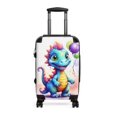 Adorable cute dinosaur suitcase, a lovable and enduring travel companion for little explorers. Crafted with charming dinosaur designs, it makes every journey dino-mite.