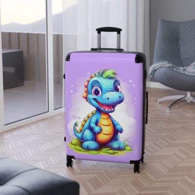 Adorable cute dinosaur suitcase, a lovable and enduring travel companion for little explorers. Crafted with charming dinosaur designs, it makes every journey dino-mite.