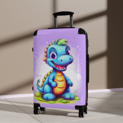 Adorable cute dinosaur suitcase, a lovable and enduring travel companion for little explorers. Crafted with charming dinosaur designs, it makes every journey dino-mite.