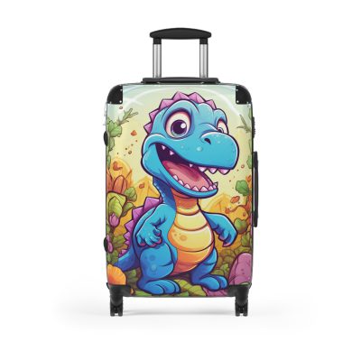 Adorable cute dinosaur suitcase, a lovable and enduring travel companion for little explorers. Crafted with charming dinosaur designs, it makes every journey dino-mite.