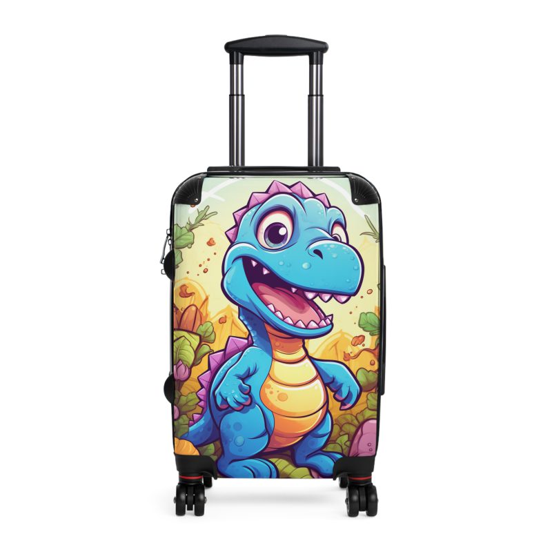 Adorable cute dinosaur suitcase, a lovable and enduring travel companion for little explorers. Crafted with charming dinosaur designs, it makes every journey dino-mite.