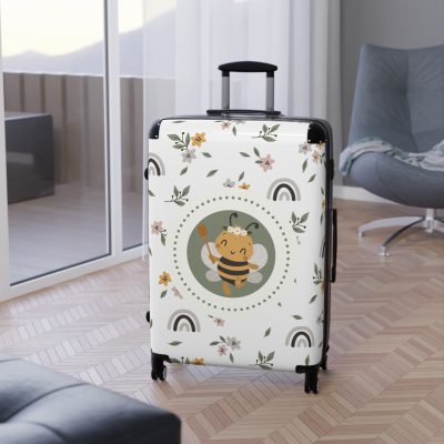 Bee Suitcase - A charming suitcase adorned with bee designs, perfect for travelers who love all things bee-themed.