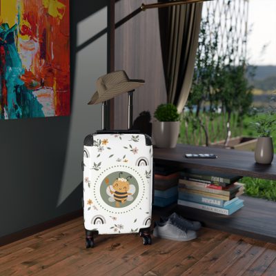 Bee Suitcase - A charming suitcase adorned with bee designs, perfect for travelers who love all things bee-themed.