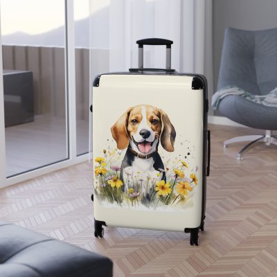 Stylish Beagle suitcase, a durable and charming travel companion. Crafted with Beagle designs, it's the perfect luggage for Beagle enthusiasts on the go.