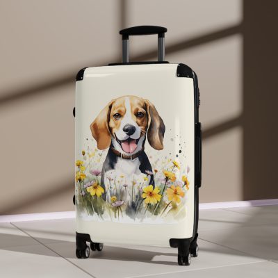 Stylish Beagle suitcase, a durable and charming travel companion. Crafted with Beagle designs, it's the perfect luggage for Beagle enthusiasts on the go.