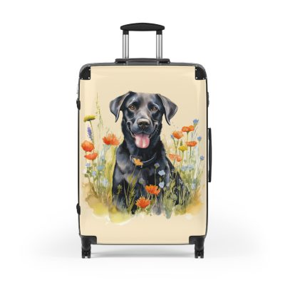 Elegant Black Labrador suitcase, a durable and charming travel companion. Crafted with Black Labrador designs, it's the perfect luggage for Labrador enthusiasts on the go.