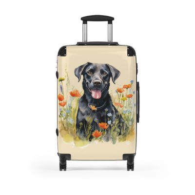 Elegant Black Labrador suitcase, a durable and charming travel companion. Crafted with Black Labrador designs, it's the perfect luggage for Labrador enthusiasts on the go.