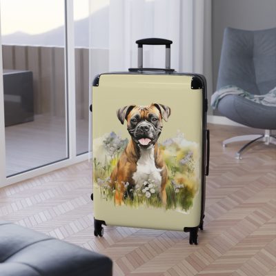 Powerful Boxer suitcase, a durable and athletic travel companion. Crafted with Boxer designs, it's the perfect luggage for Boxer enthusiasts on the go.