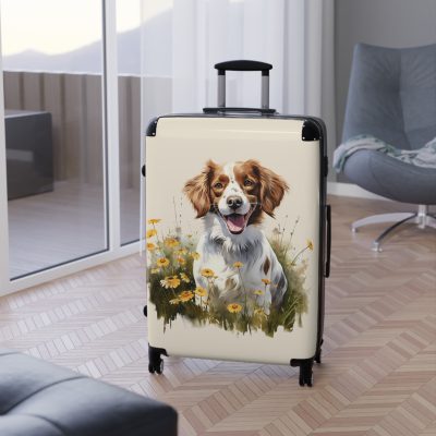 Elegant Brittany suitcase, a durable and charming travel companion. Crafted with Brittany designs, it's the perfect luggage for Brittany enthusiasts on the go.