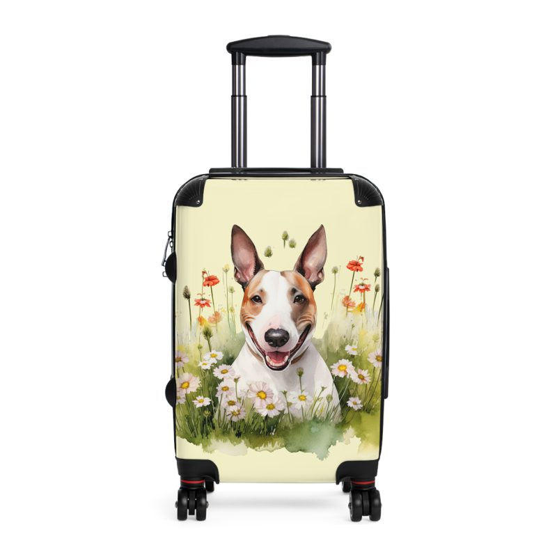 Bold Bull Terrier suitcase, a durable and faithful travel companion. Crafted with Bull Terrier designs, it's the perfect luggage for Bull Terrier enthusiasts on the go.