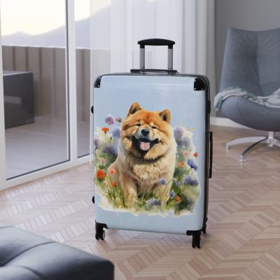 Elegant Chow Chow suitcase, a durable and sophisticated travel companion. Crafted with Chow Chow designs, it's perfect for enthusiasts on the go.