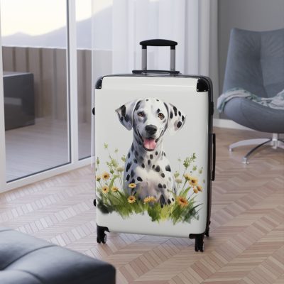 Stylish Dalmatian suitcase, a durable and fashionable travel companion. Crafted with Dalmatian designs, it's perfect for enthusiasts on the go.