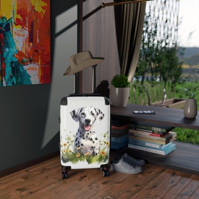 Stylish Dalmatian suitcase, a durable and fashionable travel companion. Crafted with Dalmatian designs, it's perfect for enthusiasts on the go.