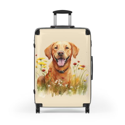 Radiant Fox Red Labrador suitcase, a durable and charming travel companion. Crafted with Fox Red Labrador designs, it's perfect for enthusiasts on the go.