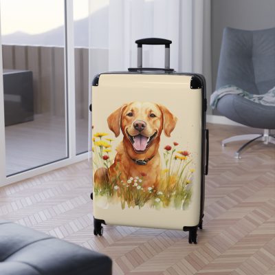 Radiant Fox Red Labrador suitcase, a durable and charming travel companion. Crafted with Fox Red Labrador designs, it's perfect for enthusiasts on the go.