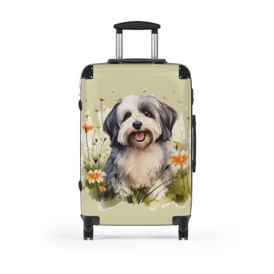 Stylish Havanese suitcase, a durable and fashionable travel companion. Crafted with Havanese designs, it's perfect for enthusiasts on the go.