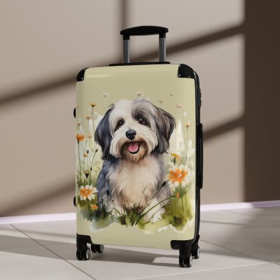 Stylish Havanese suitcase, a durable and fashionable travel companion. Crafted with Havanese designs, it's perfect for enthusiasts on the go.