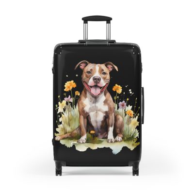 Powerful Pitbull suitcase, a durable and graceful travel companion. Crafted with Pitbull designs, it's perfect for enthusiasts on the go.