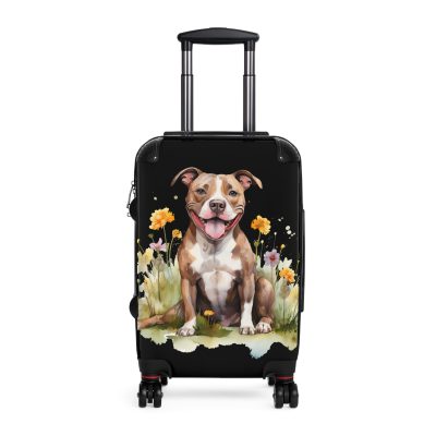 Powerful Pitbull suitcase, a durable and graceful travel companion. Crafted with Pitbull designs, it's perfect for enthusiasts on the go.