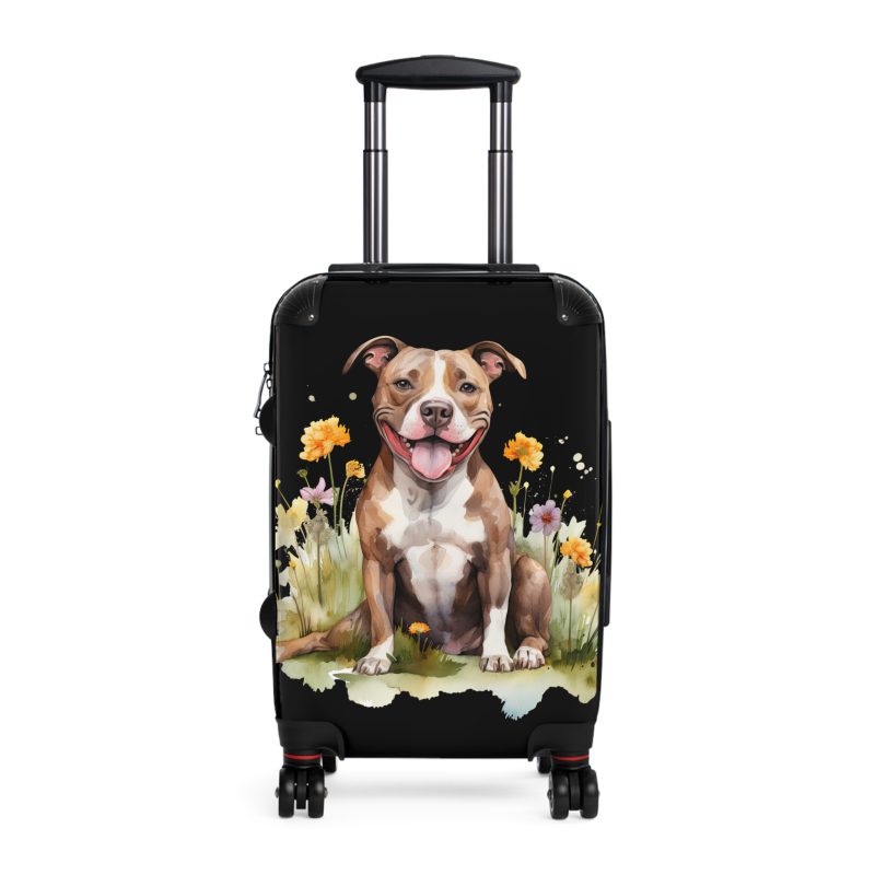 Powerful Pitbull suitcase, a durable and graceful travel companion. Crafted with Pitbull designs, it's perfect for enthusiasts on the go.