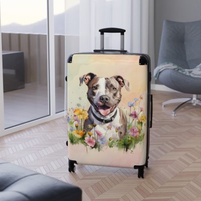 Powerful Pitbull suitcase, a durable and graceful travel companion. Crafted with Pitbull designs, it's perfect for enthusiasts on the go.