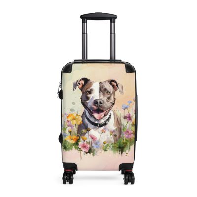 Powerful Pitbull suitcase, a durable and graceful travel companion. Crafted with Pitbull designs, it's perfect for enthusiasts on the go.