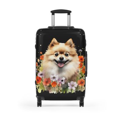 Stylish Pomeranian suitcase, a durable and fashionable travel companion. Crafted with Pomeranian designs, it's perfect for enthusiasts on the go.