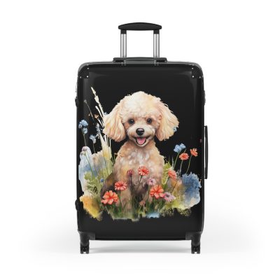 Stylish Poodle suitcase, a durable and fashionable travel companion. Crafted with Poodle designs, it's perfect for enthusiasts on the go.