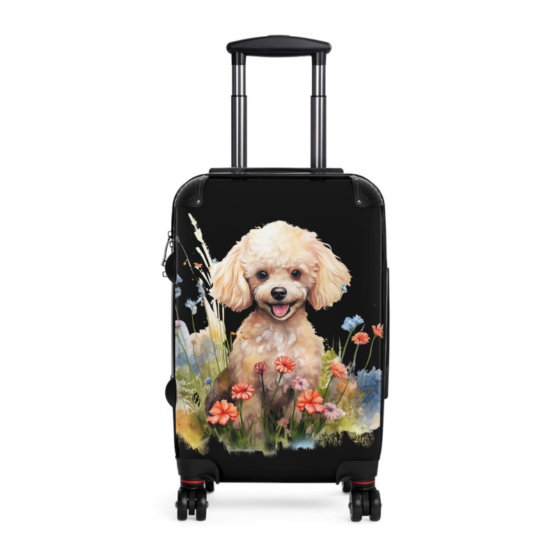 Stylish Poodle suitcase, a durable and fashionable travel companion. Crafted with Poodle designs, it's perfect for enthusiasts on the go.