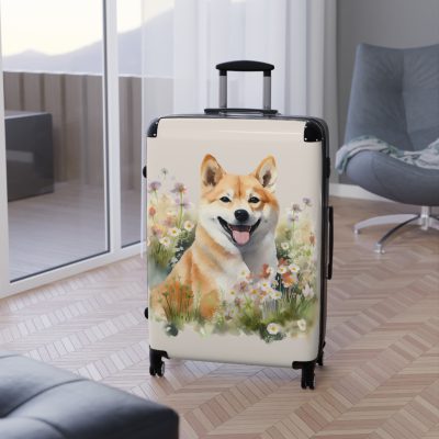 Stylish Shiba Inu suitcase, a durable and fashionable travel companion. Crafted with Shiba Inu designs, it's perfect for enthusiasts on the go.