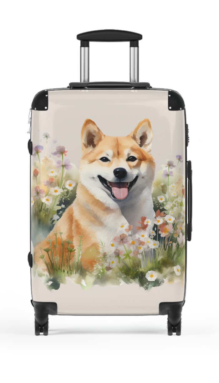 Stylish Shiba Inu suitcase, a durable and fashionable travel companion. Crafted with Shiba Inu designs, it's perfect for enthusiasts on the go.