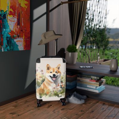 Stylish Shiba Inu suitcase, a durable and fashionable travel companion. Crafted with Shiba Inu designs, it's perfect for enthusiasts on the go.