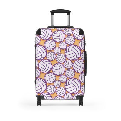 Volleyball Suitcase - A luggage adorned with a sporty volleyball-themed design, perfect for travelers who want to travel in style with their favorite sport.