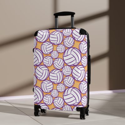 Volleyball Suitcase - A luggage adorned with a sporty volleyball-themed design, perfect for travelers who want to travel in style with their favorite sport.