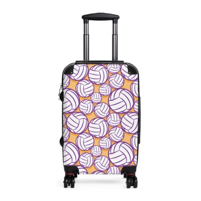 Volleyball Suitcase - A luggage adorned with a sporty volleyball-themed design, perfect for travelers who want to travel in style with their favorite sport.