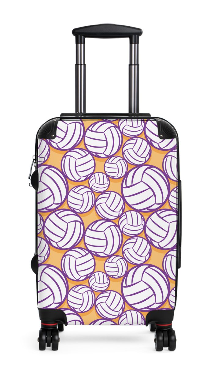 Volleyball Suitcase - A luggage adorned with a sporty volleyball-themed design, perfect for travelers who want to travel in style with their favorite sport.