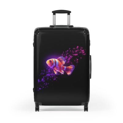 Clownfish Suitcase - A burst of underwater vibrancy for your travels, blending style with practicality in one captivating design.